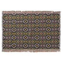 Southwestern Geometric Green Gold Palette Pattern