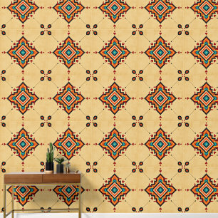 Southwestern Geometric Pattern Wallpaper