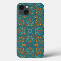 Southwestern Golden Sun Ray Colours Pattern