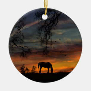 Southwestern Horse Ornament