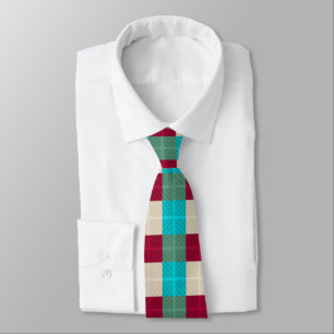 Southwestern Hypnotic Diamond Pattern Tie