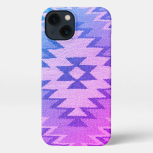 Southwestern iPhone Case - Bright Blue & Purple