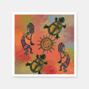 SOUTHWESTERN KOKOPELLI  ART     NAPKIN