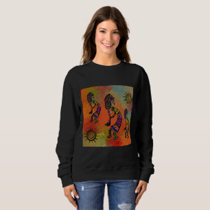 SOUTHWESTERN KOKOPELLI ART SWEATSHIRT