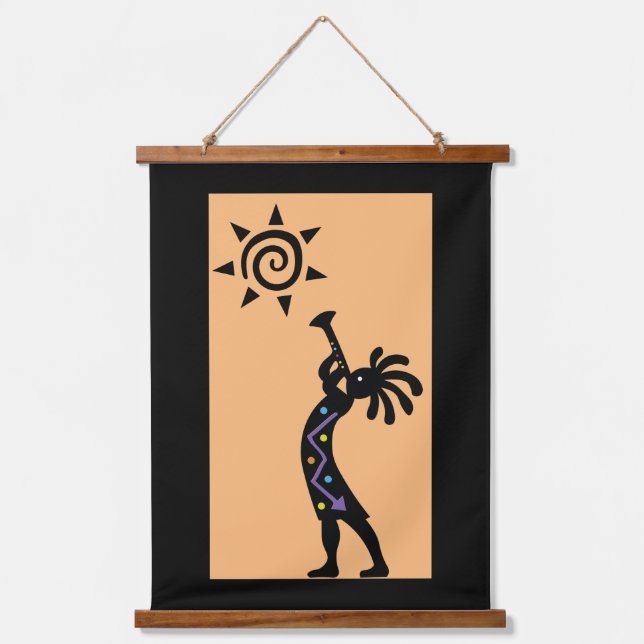 Southwestern Kokopelli Hanging Tapestry (Front)