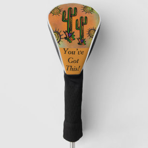 SOUTHWESTERN  LIZARD ART       GOLF HEAD COVER