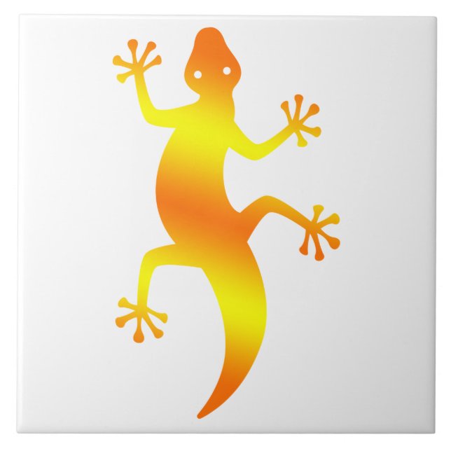Southwestern Lizard Ceramic Tile (Front)