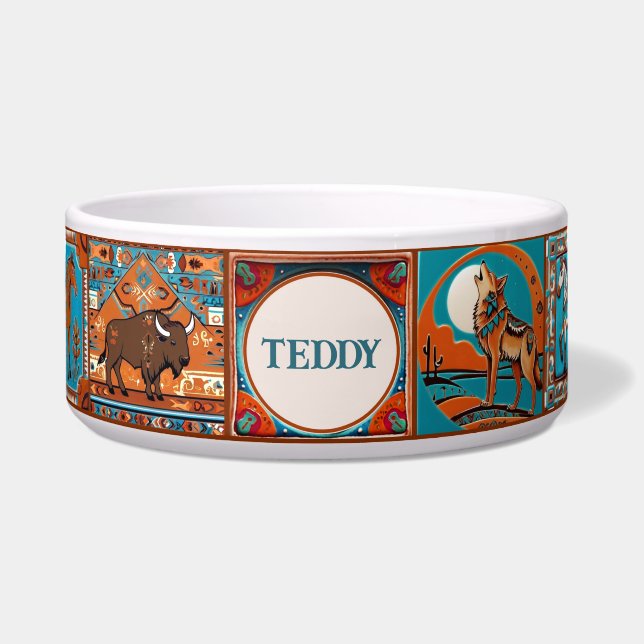 Southwestern Native American Tile Custom Pet (Front)