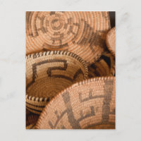Southwestern Native American Woven Baskets Poster