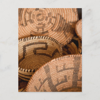 Southwestern Native American Woven Baskets  Poster Postcard