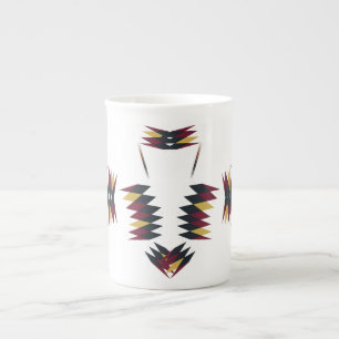 Southwestern Native Art Pattern Bone China Mug