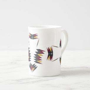 Southwestern Native Art Pattern Bone China Mug
