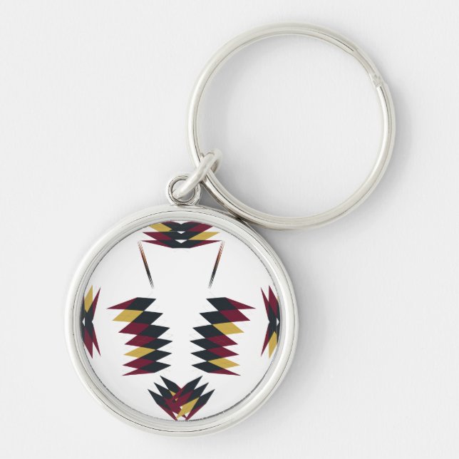 Southwestern Native Pattern Key Ring (Front)