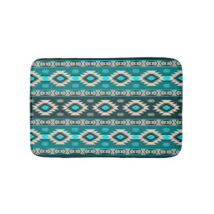 Southwestern navajo ethnic tribal pattern. bath mat