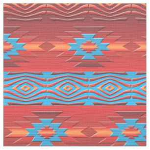 Southwestern navajo ethnic tribal pattern. fabric
