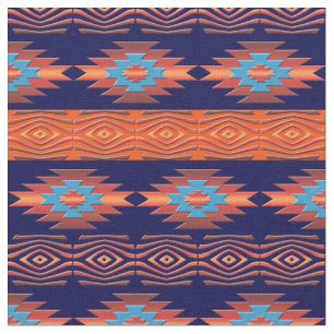 Southwestern navajo ethnic tribal pattern. fabric