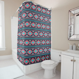 Southwestern navajo ethnic tribal pattern. shower curtain
