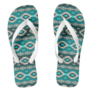 Southwestern navajo ethnic tribal pattern. thongs