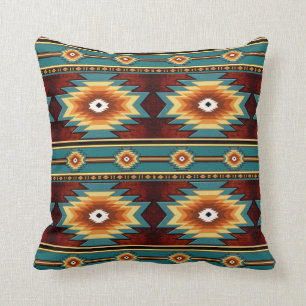 Southwestern navajo tribal pattern cushion
