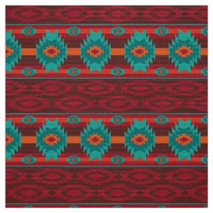 Southwestern navajo tribal pattern fabric