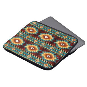 Southwestern navajo tribal pattern laptop sleeve