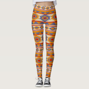 Southwestern navajo tribal pattern leggings