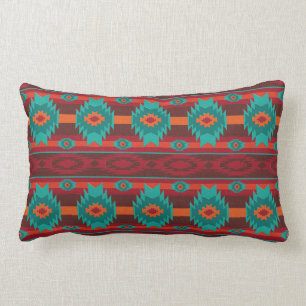 Southwestern navajo tribal pattern lumbar cushion