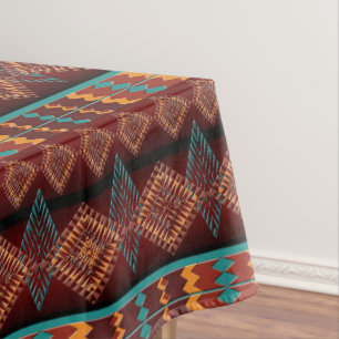 Southwestern navajo tribal pattern tablecloth
