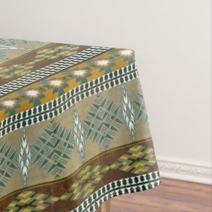 Southwestern navajo tribal pattern tablecloth