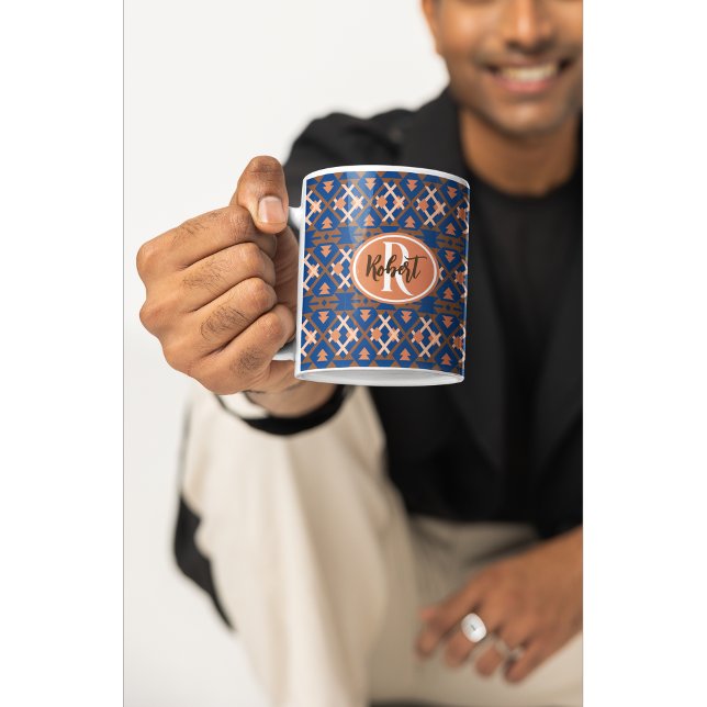 Southwestern Oasis Aztec Geometric Coffee Mug (Quiet mornings. Strong opinions.)