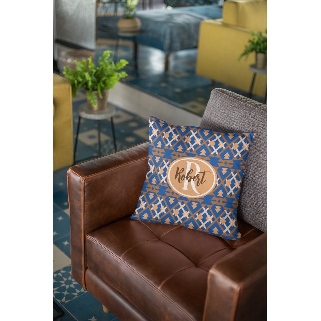 Southwestern Oasis Aztec Geometric Cushion (Bold pattern, desert energy, and zero bland vibes. This pillow does more than sit there—it shows up.)