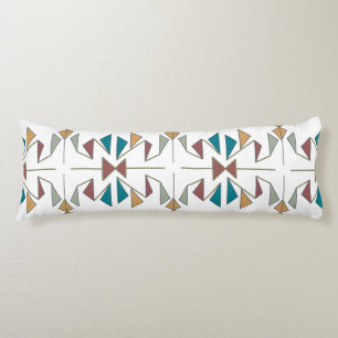 Southwestern Oblique Triangle Pattern Design Body Cushion