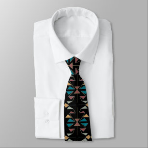Southwestern Oblique Triangle Pattern Design Tie