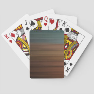 Southwestern Painted Desert Faux Wood Playing Cards