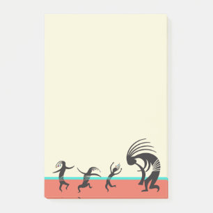 Southwestern Party Dancing Kokopelli Post-it Notes