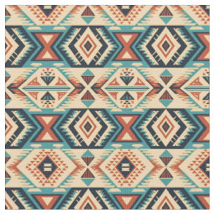 Southwestern Pattern-Bold Tribal Geometric Fabric