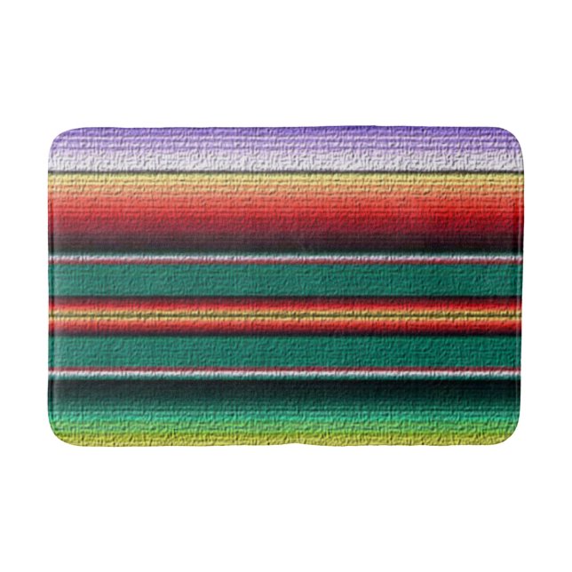 Southwestern pattern fun medium bathmat (Front)