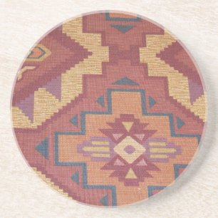 Southwestern Pattern Sandstone Drink Coaster
