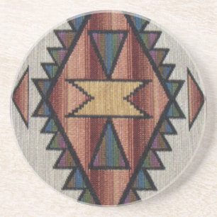 Southwestern Pattern Sandstone Drink Coaster