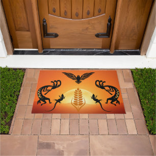 Southwestern Phoenix Kokopelli Doormat