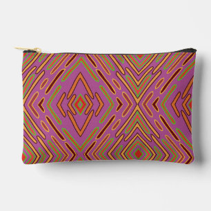 Southwestern Pink Pattern Accessory Pouch