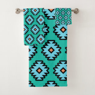 Southwestern Pop-Art Pattern Bath Towel Set