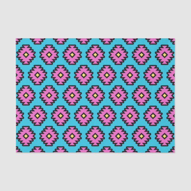 Southwestern Pop-Art Pattern Tissue Paper (Front)