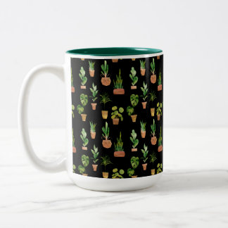Southwestern Potted Plants Two-Tone Coffee Mug