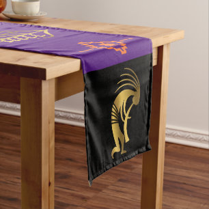Southwestern Purple Black Kokopelli table cloth