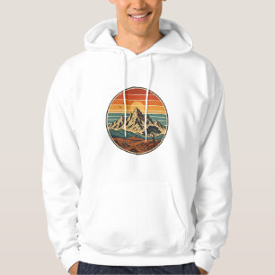 Southwestern Retro Mountain Sunset T-Shirt Hoodie