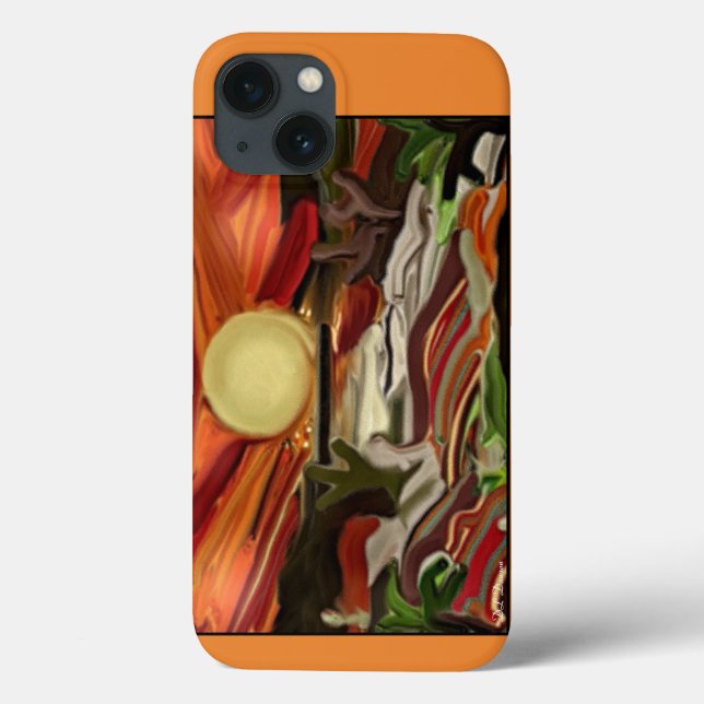 Southwestern Skies Abstract Art Case-Mate iPhone Case (Back)