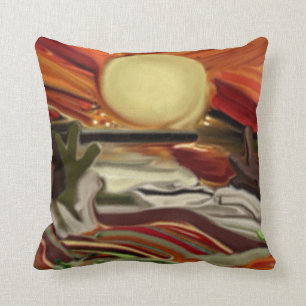 Southwestern Skies Abstract Art Cushion