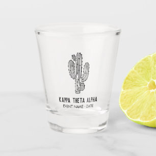 Southwestern Sorority Event Illustrated Cactus Shot Glass