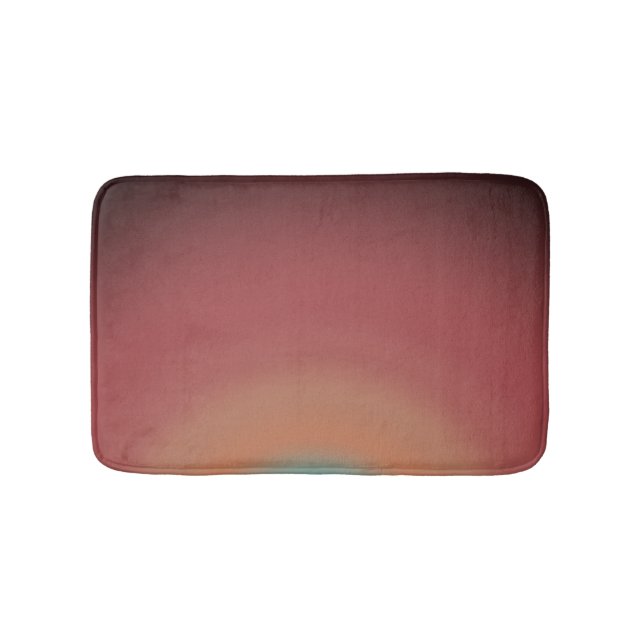 Southwestern Southwest Desert Rainbow Art Design Bath Mat (Front)